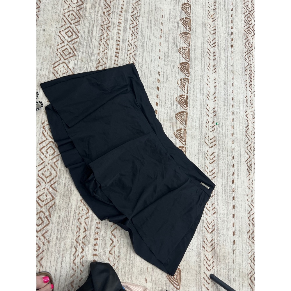 ZeroXposur Womens Plus Size 22W Black Swim Skort Skirted Bottom Attached Brief